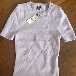 Express short sleeve knit top